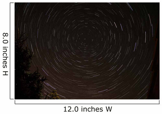 Star Trails around Polaris Wall Decal