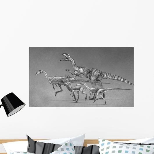 Coelophysoid Diversity from Late Wall Decal Design 2