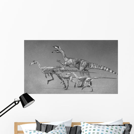 Coelophysoid Diversity from Late Wall Decal Design 2