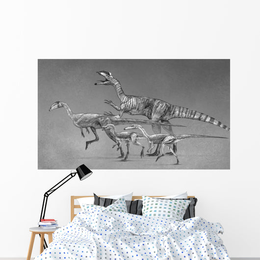 Coelophysoid Diversity from Late Wall Decal Design 2