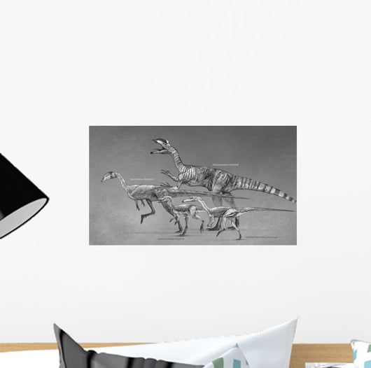 Coelophysoid Diversity from Late Wall Decal Design 1