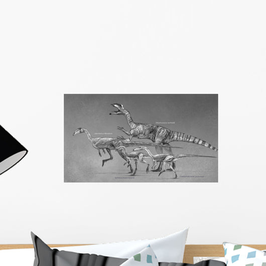 Coelophysoid Diversity from Late Wall Decal Design 1