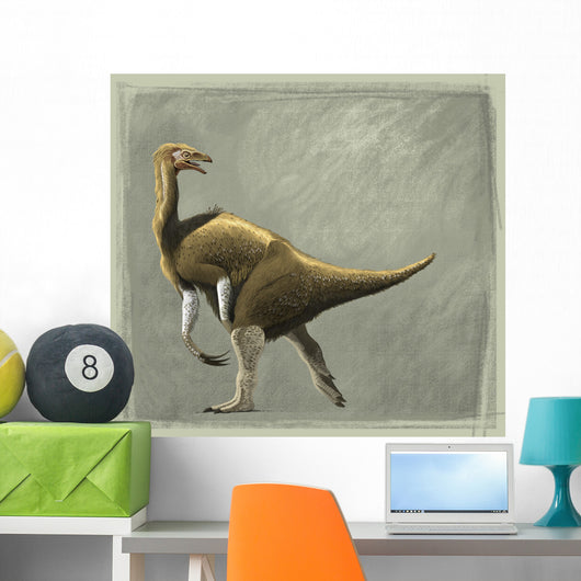 Nothronychus Mckinleyi Dinosaur Cretaceous Wall Decal