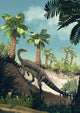 Anchisaurus Polyzelus Climbs Slope Wall Decal