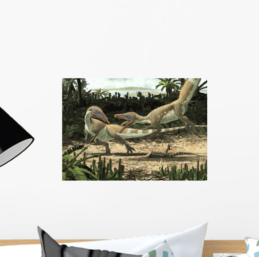Two Sciurumimus Albersdoerferi Fighting Wall Decal