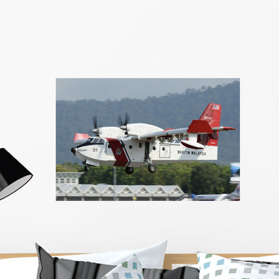 Bombardier Aerospace Cl-415 Mp Wall Decal shown on a wall