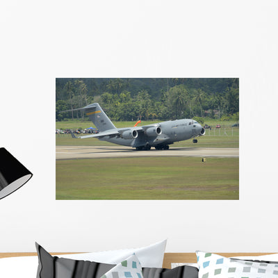 Boeing C-17 Globemaster Iii Wall Decal Design 1 shown on a wall