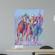 Pastel Horse Race Wall Mural