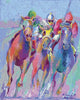 Pastel Horse Race Wall Mural