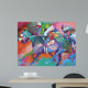 Horse Race Wall Mural