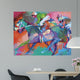 Horse Race Wall Mural