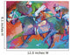 Horse Race Wall Mural