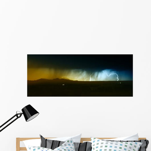 Lightning Storm over Northern Wall Decal Design 2