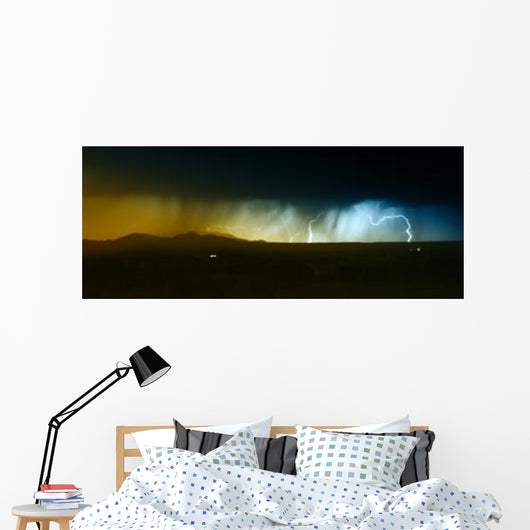 Lightning Storm over Northern Wall Decal Design 2