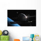 Illustration Astronaut Orbit over Wall Decal