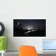 Telescope Pointed out to Wall Decal