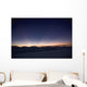 Sunset Landscape Depicting Crepuscular Wall Decal