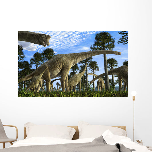 Giraffatitan Brancai Dinosaurs Grazing Wall Decal