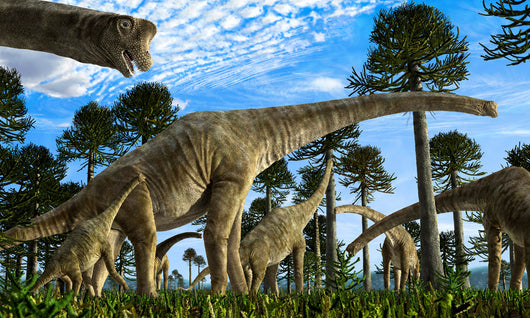 Giraffatitan Brancai Dinosaurs Grazing Wall Decal