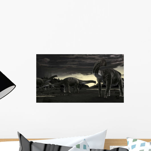 Titanosaurs First Storm Year Wall Decal