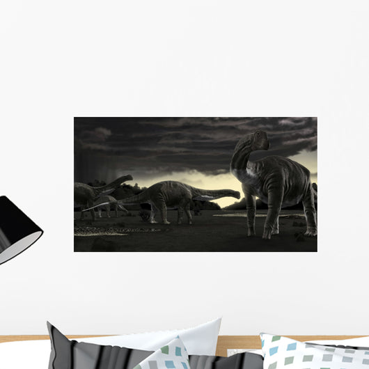 Titanosaurs First Storm Year Wall Decal