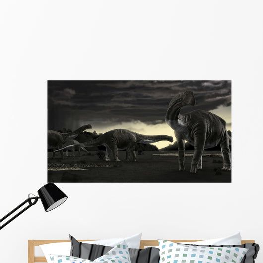 Titanosaurs First Storm Year Wall Decal