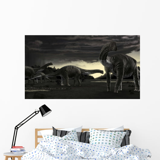 Titanosaurs First Storm Year Wall Decal