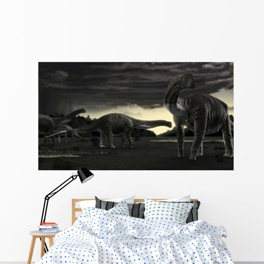 Titanosaurs First Storm Year Wall Decal