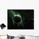 Green Planet Surrounded Several Wall Decal