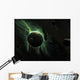 Green Planet Surrounded Several Wall Decal