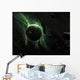 Green Planet Surrounded Several Wall Decal