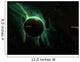 Green Planet Surrounded Several Wall Decal