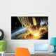 Giant Asteroid Collides with Wall Decal