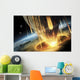 Giant Asteroid Collides with Wall Decal
