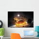 Apocalyptic Space Scene with Wall Decal Design 1