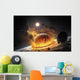 Apocalyptic Space Scene with Wall Decal Design 1