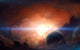 Gas Giant Partly Hidden Wall Decal