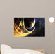 Abstract Science Fiction Scene Wall Decal