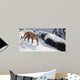Soft Snow Cougar Wall Decal