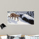 Soft Snow Cougar Wall Decal