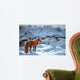 Icy Morning Red Fox Wall Decal