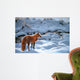 Icy Morning Red Fox Wall Decal