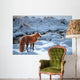 Icy Morning Red Fox Wall Decal