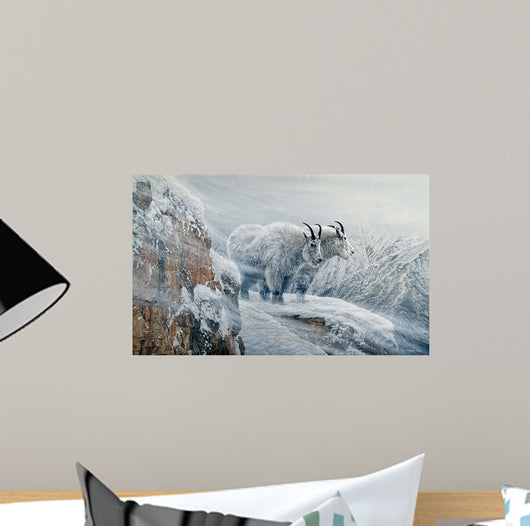 Winter's Fury Mountain Goat Wall Decal