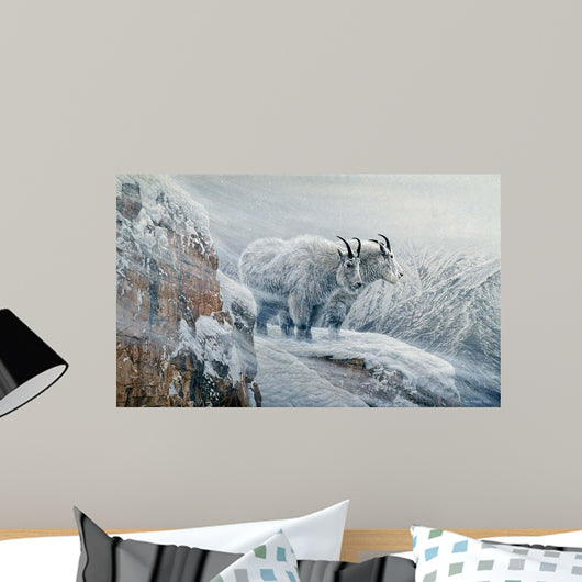 Winter's Fury Mountain Goat Wall Decal