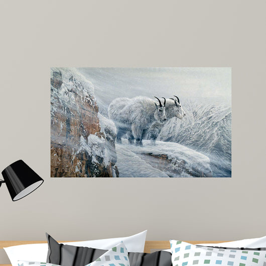 Winter's Fury Mountain Goat Wall Decal