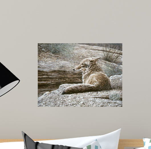 Resting Coyote Wall Decal