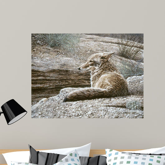 Resting Coyote Wall Decal