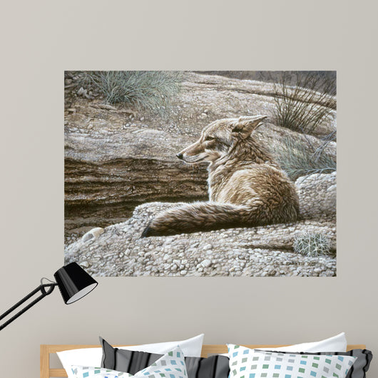 Resting Coyote Wall Decal