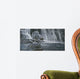 Grizzlies beneath Falls Wall Decal